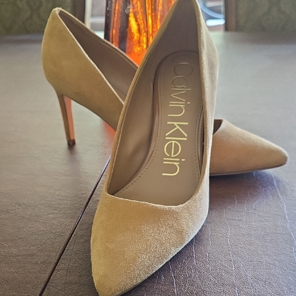 Calvin Klein Tan Stiletto Heels
